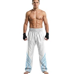 Royal Blue <b>Elastic</b> Waist Boxing <b>Trousers</b> Lightweight Apparel Comfortable Martial Arts Training Boxing <b>Trousers</b> - Product Image 3