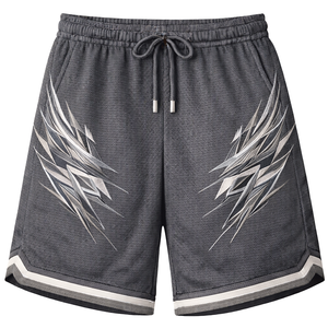 Pantalones Cortos Deportivos de Malla para Hombre, Modernos, Casuales, para Entrenamiento, Running, Fitness, Ligeros, de Secado Rápido, con Cintura Elástica - Product Image 1