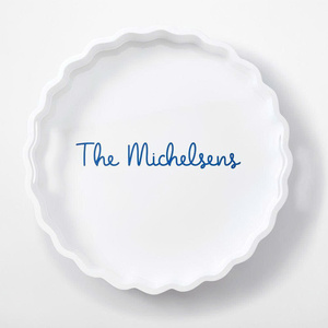 Plateau de service décoratif en laque festonnée fait main pour la décoration de la maison, organisateur de cuisine, design durable et moderne - Product Image 2