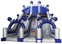 Bon marché Prix Usine Heavy Duty Commercial Château sec gonflable Toboggan Bouncer pour enfants et adultes
