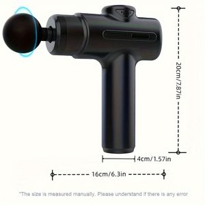 Pistola Massaggiante a Percussione Portatile per Tessuti Profondi per Atleti, 8 Testine Massaggianti con Motore Brushless, Massaggiatore Muscolare per Corpo e Schiena - Product Image 2