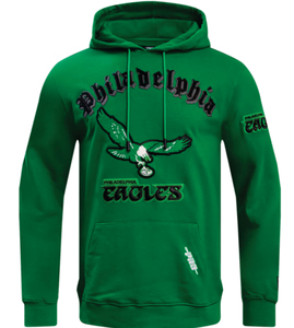 Eagle Philaphiaa – Polaire en coton 400 GSM vert, broderies multiples, unisexe, avec poche, séchage rapide, respirant, hiver, imprimé personnalisé - Product Image 1