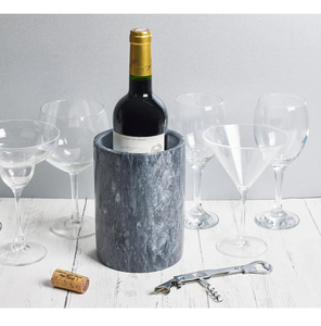 Refroidisseur de bouteilles de vin et de bière en marbre de luxe, écologique, à rétention de glace, U F INTERNATIONAL WMC-10, pour l'intérieur et l'extérieur, pour les dîners - Product Image 3
