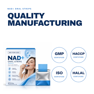 Tiras Orales de NAD+ para Adultos, Vitaminas, Antioxidantes, Energía Celular, Reparación del ADN, Apoyo Inmunitario, 300mg, 1 Tira Diaria, Personalizable - Product Image 3