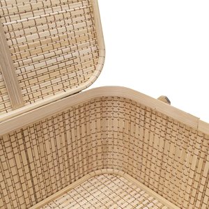 Contenedor Rectangular para Alimentos NHAT MINH MK284 Hecho de Bambú Natural Tejido, Apto como Caja de Regalo para Clientes, Opción de Pedido Personalizado - Product Image 3