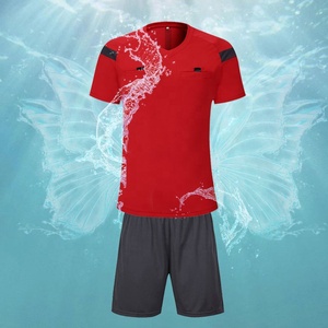 Unisex Green Polyester Soccer Jersey Set Breathable Short Sleeve Black Shorts Adult Uniform Sublimation Transfer Print Seamless - Product Image 3