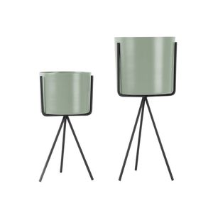 Galvanized <b>Planter</b> Hammered Design Made with High End Stainless Steel <b>Box</b> Rustic Metal Raised Garden Stand - Product Image 4