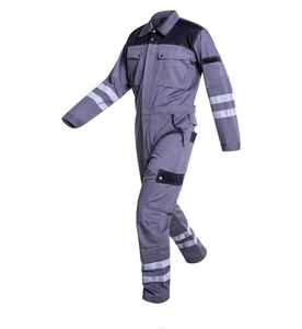 Trajes de trabajo profesionales de manga larga de algodón cómodos unisex, mono de trabajo de algodón transpirable, uniforme profesional para hombres - Product Image 1