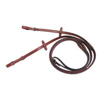 Rênes d'équitation en caoutchouc de qualité supérieure, durables, avec extrémités en cuir véritable, antidérapantes, pour l'équitation anglaise, FAB International FIR816