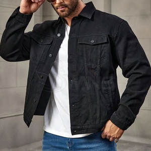 Chaqueta de Mezclilla para Hombre, Invierno, 100% Algodón, Calidad Premium, Informal, Transpirable, Servicio OEM con Logotipo Frontal para Adultos, Nueva Llegada - Product Image 3