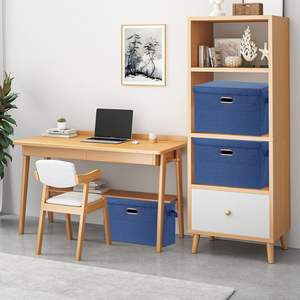 กล่องเก็บของผ้าสดใสทำจากเวียดนามสำหรับการสำรวจจัดระเบียบสำหรับการจัดเก็บในบ้านหรือสำนักงาน - Product Image 1