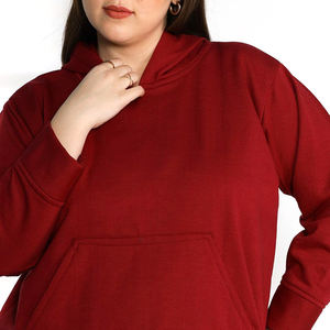 Sudaderas con capucha de talla grande para mujer, sudadera con capucha de algodón para mujer, sudadera con capucha estilo streetwear a la venta - Product Image 4