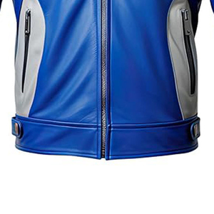 Veste de moto en cuir véritable en promotion, vêtements de sport personnalisés pour la course, équipement de moto de haute qualité, service OEM - Product Image 4