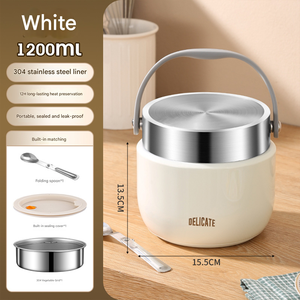 304 thép không gỉ cách nhiệt nồi với nhiều ngăn cho người lớn sinh viên để đưa ra ăn trưa hộp chân không <span class=keywords><strong>container</strong></span> thực phẩm - Product Image 5