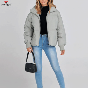 Chaqueta Acolchada de Algodón para Mujer, de Invierno, Manga Larga, Cuello Alto, Impermeable, Cortavientos, Gruesa y Transpirable, Precio Económico al por Mayor - Product Image 5