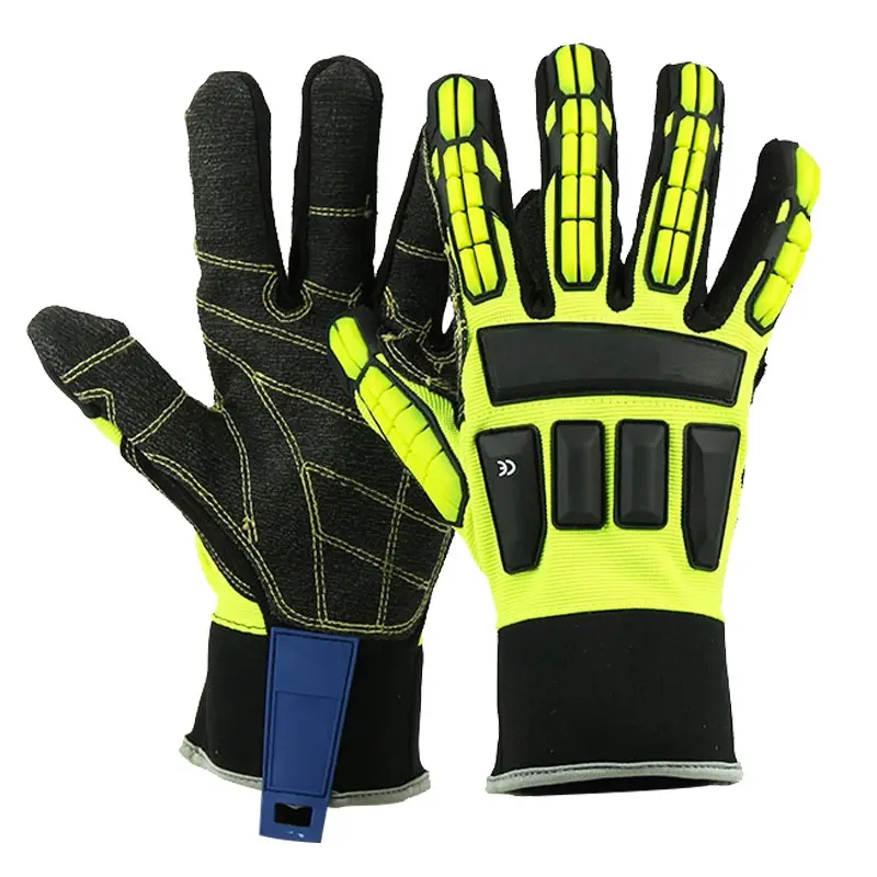 New TPR Gloves anti vibration cut resistant anti slip grip mechanical glove Cut Resistant Gloves Labor Wear Resistant
