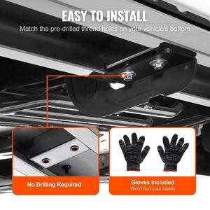 Pedane Laterali Compatibili da 6 Pollici per Chevy Silverado/GMC Sierra 1500 Crew Cab 2007-2018, per Modelli 2500HD 3500HD 1500 LD 200 2019 - Product Image 6