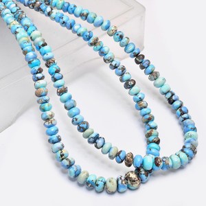 Cuentas redondas lisas de turquesa AAA de 5mm-7mm, turquesa lavanda natural de Golden Hills, Kazajstán, piedra preciosa para joyería. - Product Image 3