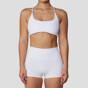 New Women Wholesale High Quality 4-way <b>Stretch</b> Cotton Workout Gym Fitness Sportswear Breathable Sports Yoga <b>Bra</b> Top Front - Product Image 3