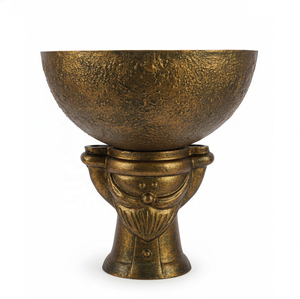 Centro de Mesa Estilo Trofeo de Aluminio Estilo Vintage Dorado, Ecológico, Personalizable, de Lujo, para Bodas, Vestíbulo de Hotel - Product Image 1