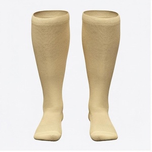 Chaussettes hautes unies respirantes en tricot de spandex et polyester pour adulte, idéales pour l'été et le quotidien - Product Image 1
