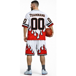 Ensemble de maillot et short de football américain de qualité supérieure, uniforme sportif respirant, vêtements d'équipe personnalisés pour les entraînements et les matchs - Product Image 2