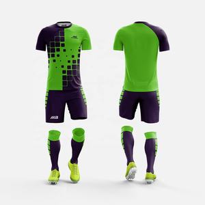 Conjunto de ropa de fútbol impresa por sublimación personalizada-camisetas personalizadas pantalones cortos nombre del equipo Logo transpirable de secado rápido Unisex adulto - Product Image 1