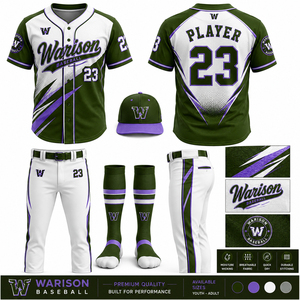 High Quality Youth Softball Uniform Set Customized Name And Number Teamwear Baseball Uniform Kit For Adult's - Product Image 5