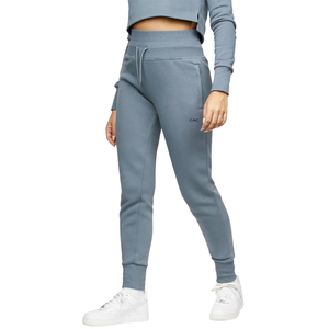 Pantalon de jogging droit en molleton pour femme, taille mi-haute, coupe skinny, respirant, séchage rapide, coupe-vent, pour entraînement décontracté, course à pied, gym - Product Image 1