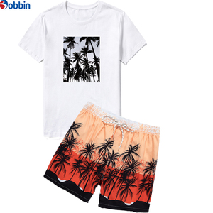 ชุดเซ็ตเสื้อผ้าลำลองใส่สบาย ระบายอากาศได้ดี สำหรับทุกเพศ ผลิตจากโพลีเอสเตอร์ คอลเลคชั่นใหม่ประจำฤดูร้อน รับผลิตตามแบบ ชุดจ็อกเกอร์ไซส์ใหญ่พิเศษสำหรับผู้ชาย - Product Image 5
