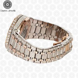 Charm Jewells – boîtier de montre de luxe en acier inoxydable, 40mm, mouvement mécanique analogique, date automatique, résistant à l'eau 10 bars, mode homme - Product Image 4