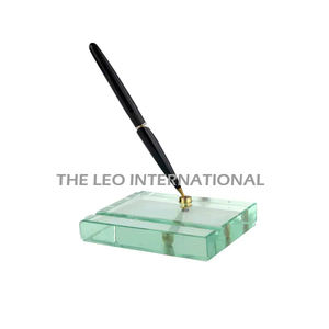 Eco-Friendly Office Table Top Clear Glass Pen Holder Modern Style Desktop <b>Storage</b> for Pens Holder Custom Size And Sale - Product Image 1