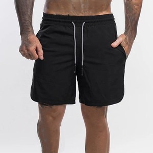Shorts de course en nylon pour hommes, shorts d'entraînement athlétique, en gros, prêts à être expédiés, en stock - Product Image 2