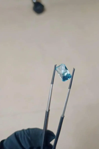 Diamant bleu de laboratoire taille radiant, pierre précieuse lâche de haute qualité VVS pour bijoux - Product Image 3