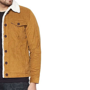 Men's <b>Denim</b> Jacket with Sherpa Lining Button Front Eco-Friendly Vintage Winter Casual <b>Coat</b> Brown Regular Fit - Product Image 6