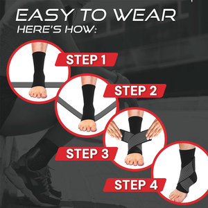 Lightweight Neoprene <b>Ankle</b> <b>Support</b> Wrap Lace-Up Closure for Fitness Training-Durable Protection Comfortable Fit for Long Use - Product Image 4