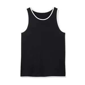 <b>Racer</b> <b>Back</b> Quick Dry Casual 100% Polyester Gym Fitness Sport Sleeveless Tank <b>Tops</b> Men's Running Workout - Product Image 2