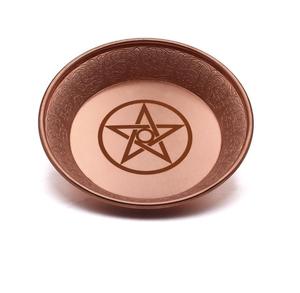 ชามทรงกลมลายดาวสลักลาย ขายดี เป็นที่ต้องการสูง สำหรับตกแต่งครัว บ้าน งานแต่งงาน ชามเสิร์ฟโลหะทองแดง สำหรับตกแต่งโต๊ะอาหาร - Product Image 1