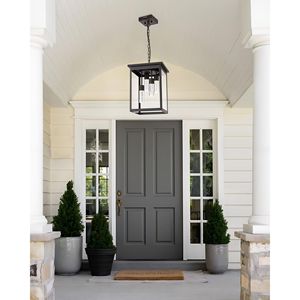 Luminaire suspendu extérieur intégré LED 5CCT de grande taille avec ampoules pour véranda, patio, cour, jardin - Product Image 4