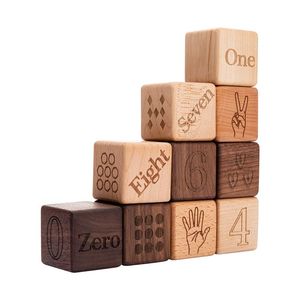 Solid Wood <b>Dice</b> Building Block Sets for Children 20 Large Digital Cube <b>dice</b> Operation Particles Cognitive Enlightenment Early - Product Image 3
