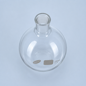 Frasco de Destilación de Vidrio Borosilicato de 250 ml, Fondo Redondo, Cuello Largo, Cuello Único, Resistente a Altas Temperaturas - Product Image 4
