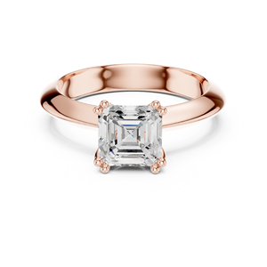 แหวนแต่งงานทองคำแท้ 14k คลาสสิก ประดับเพชรทรง Asscher น้ำหนัก 1.5 กะรัต เกรด E VS1 เพาะเลี้ยงในห้องปฏิบัติการ พร้อมใบรับรอง IGI สำหรับผู้หญิง - Product Image 5