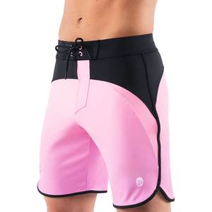 Shorts de bain pour hommes, séchage rapide, extensibles, design color block, pour la compétition, le surf, la plage, les sports nautiques, logo personnalisé OEM - Product Image 2