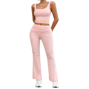 Tenue décontractée pour femmes grande taille, personnalisable, unie, pour tous les jours, respirante, légère, en nylon et élasthanne, coupe ajustée, courte, confortable - Product Image 1