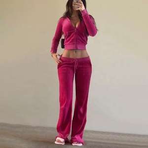 Nuevo Conjunto Deportivo para Mujer, Pantalones Deportivos Acampanados, 2 Piezas, Traje Deportivo con Pedrería, Chándal de Terciopelo para Correr - Product Image 1