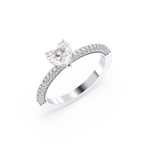 Bagues de fiançailles REYES exclusives en argent sterling 925, forme cœur, 1,42 carat, moissanite, pour femmes, prix de gros d'usine, bijoux - Product Image 1