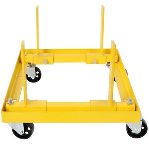 750lbs Adjustable Yellow Rolling <b>Engine</b> <b>Stand</b> with 2pcs Buckle Straps Self-Pickup Not Supported - Product Image 3