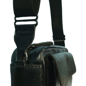 High Quality Black Leather Women Crossbody <b>Waist</b> Bag Minimalist Fashion Belt Bag with Flap Pocket Bulk order Available - Product Image 3