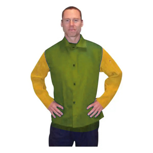 Veste de soudeur en cuir de vachette de haute qualité, combinaison de travail de sécurité industrielle pour équipement de protection - Product Image 5