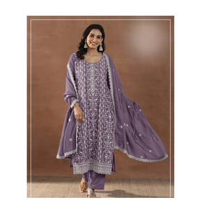 High Quality Salwar Suit Rangoli Crush with Heavy Embroidered Sequence Work Buy Direct From Supplier At Bulk Price - Product Image 1